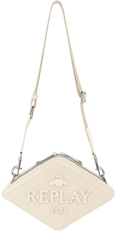 REPLAY schoudertas Crossbody Bag Cream White crème