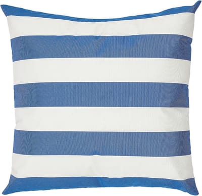 Tuinkussen Vierkant - Bankkussen Buiten - Ontspannen Buiten - Waterdicht Gestreept - 45 x 45 cm - Blauw Wit