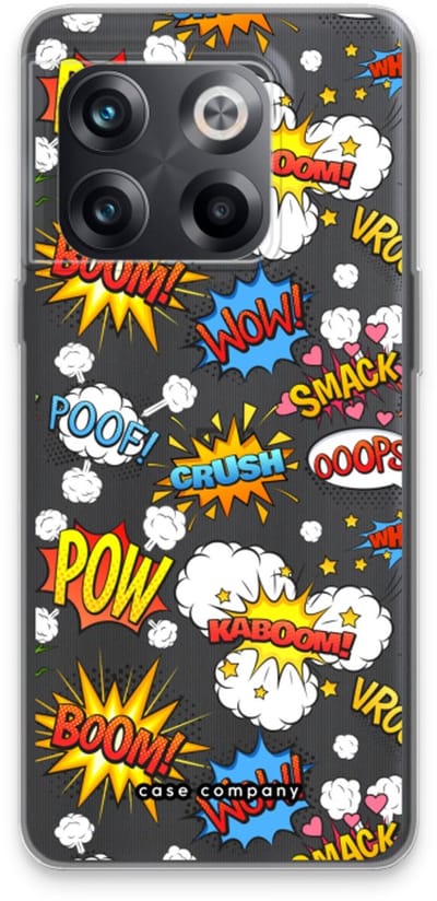 Case Company® - Hoesje geschikt voor OnePlus 10T hoesje - Pow Smack - Soft Cover Telefoonhoesje - Bescherming aan alle Kanten en Schermrand