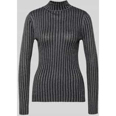 Slim fit Col-Pullover uit Viscosemix met Opstaande kraag Model 'Violetta'