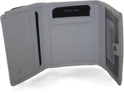 Oi wit leren mini overslag beursje / compact portemonneetje voor dames of heren / compact drie-luik portemonneetje / kleine witte trifold portemonnee / RFID safe / wit leer / 431W