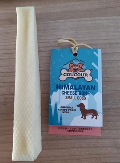 Coucour - yak kaas - yakmelk kauwbot - hondenbot - cheese bot - kaasbot 41gram small - hondensnacks -