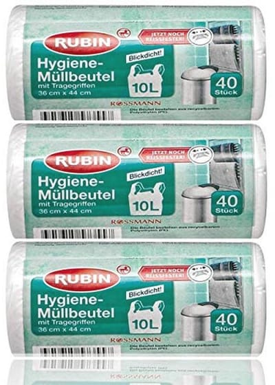 Cosmetische Vuilniszakken 10 Liter - Ruimtebesparend voor Cosmetica-afvalemmer