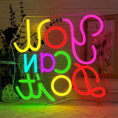 Neon Sign voor Inspiratie en Motivatie - Looklight You Can Do It Verlichting voor Thuis en Kantoor