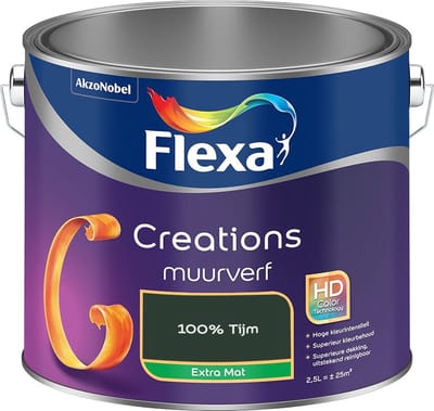 Flexa - Creations Muurverf Extra Mat - 100% Tijm - Mengverf - 2,5 L