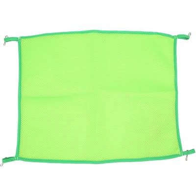 Hamac de Cage pour Animaux de Compagnie Respirant Frais Suspendu Lit d'Été en Maille pour Chat Cochon d'Inde Hamster Bleu 49x60cm L