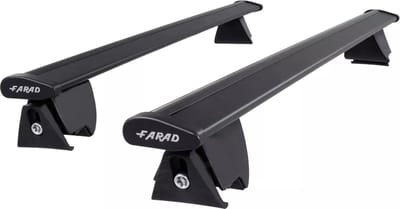 Dakdragers geschikt voor de Kia Optima SW 2016 t/m 2019 gesloten dakrailing - Aluminium - Hoog laadvermogen 100kg - Wingbar - Zwart - Merk Farad