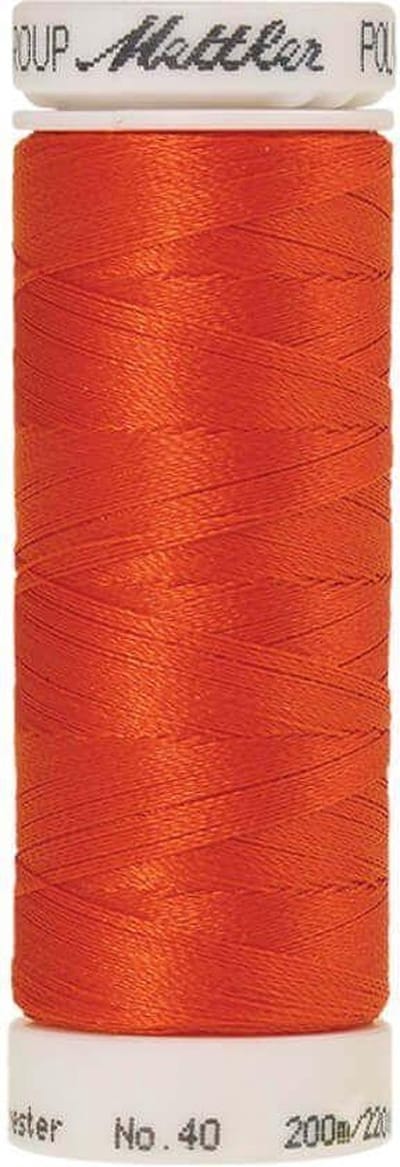AMANN POLYSHEEN NAAI-BORDUURGAREN, COL-1304 ORANJE, 200M, PER STUK.