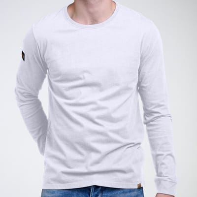 LIGER Long Sleeve wit, Limited Edition van 360 stuks maat S - 100% Organic katoen