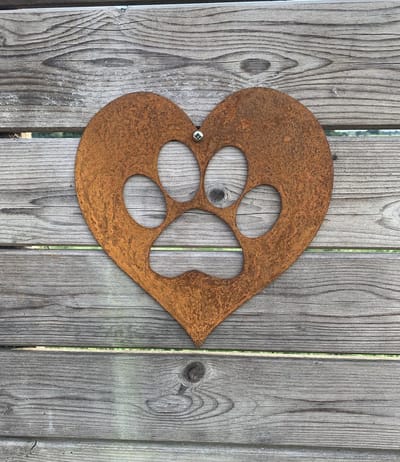 Tuin decoratie - Pootafdruk - Wanddecoratie van metaal
