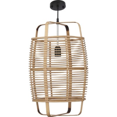 Mica Decorations Page Hanglamp - Ø31 cm - Bamboe - Bruin