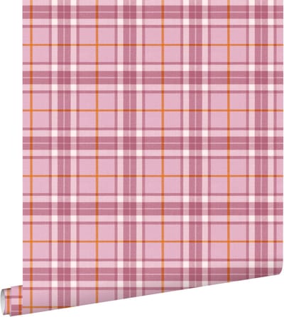 ESTAhome behang ruiten paars - 50 x 900 cm - 132027