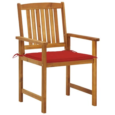 vidaXL - Tuinstoelen - 2 - st - met - kussens - massief - acaciahout