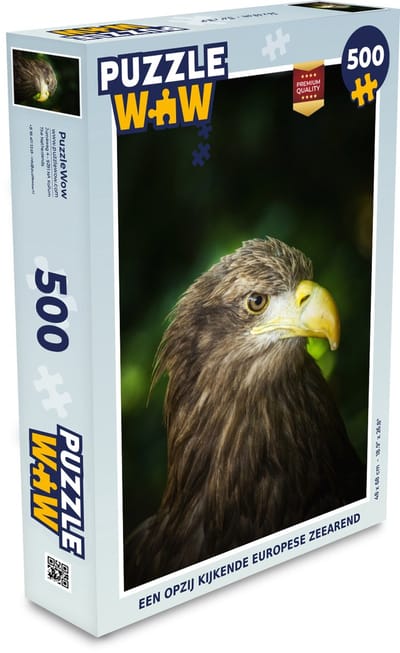 Puzzel Een opzij kijkende Europese zeearend - Legpuzzel - Puzzel 500 stukjes