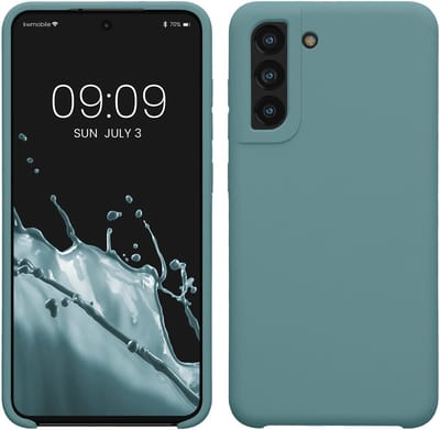 kwmobile telefoonhoesje geschikt voor Samsung Galaxy S21 FE - Hoesje met siliconen coating - Smartphone case in Arctische nacht