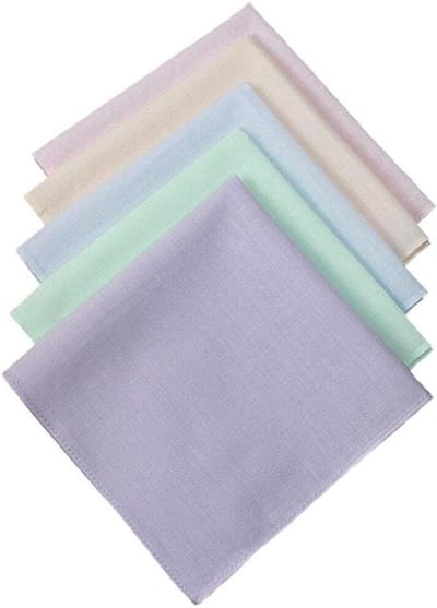 Katoenen Zakdoeken - Herbruikbare Doekjes - Dagelijks Gebruik - Zacht Katoen - 5 Stuks - Pastel Kleuren
