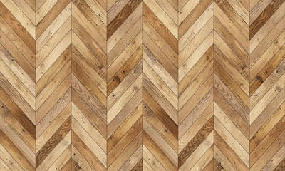 Vloersticker - Gemengd houtnerfpatroon (chevron) - Antislip beschermfolie - 60x100cm