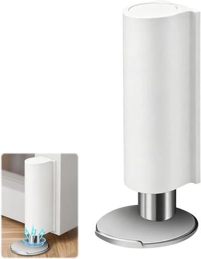 Magnetische Deurstopper - Deurvanger Deurhouder - Deuren Open Houden - Zonder Boren Te Plaatsen - 6.8 cm Hoog - Wit