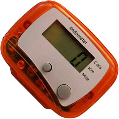 Digitale Stappenteller - Activiteit Tracker - Fitness Doelen - Nauwkeurige Meting - 4.8 x 3.5 cm - Rood