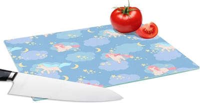 Glazen Snijplank - 28x20 - Unicorn - Patronen - Sterrenhemel - Snijplanken Glas
