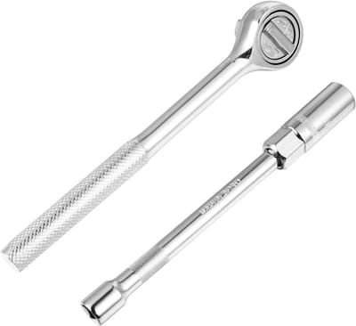 Bougiesleutel Set - Ontstekingsgereedschap - Auto Onderhoud - Driedelige Set - 21mm - Zilver