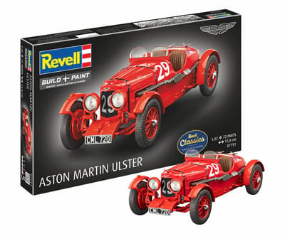 Revell Modelbouwpakket Militaire voertuigen - 07751 Aston Martin Ulster - Britse Klassieke Rauto Plastic - 1:32 - Modelbouw