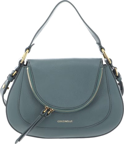 COCCINELLE Leren Handtas Schoudertas Coccinelle Sole Handbag Bottalatino Leather Kale Green Groen