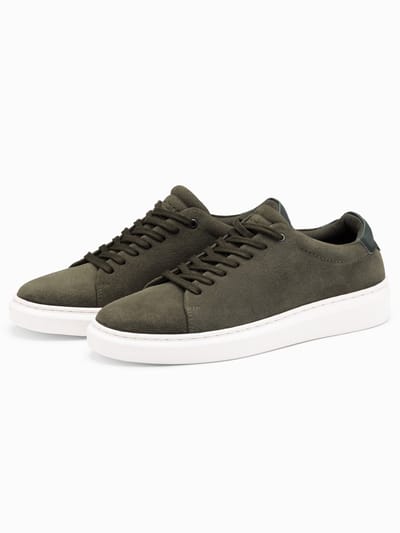 OMBRE Schoenen - Veters - Effen Donkere Olijf 40