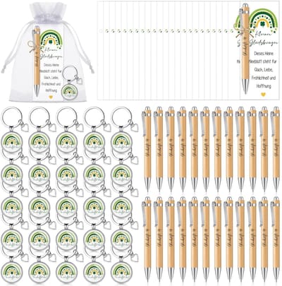 Cosensi- Balpen Geluksstift - Afscheidscadeau Collega's - Spiritueel Cadeau - Teammotivatie - Ondersteuning Leraren - Betekenisvol Ontwerp - Cadeauset