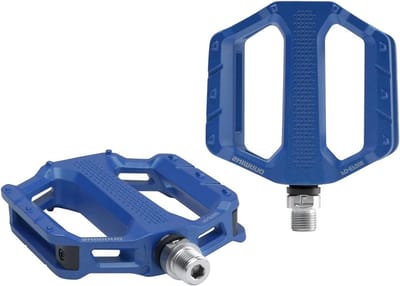 Fiets Pedalen - Platte Pedalen - Dagelijks Fietsen - Brede Aluminium Behuizing - 9/16-inch - Blauw