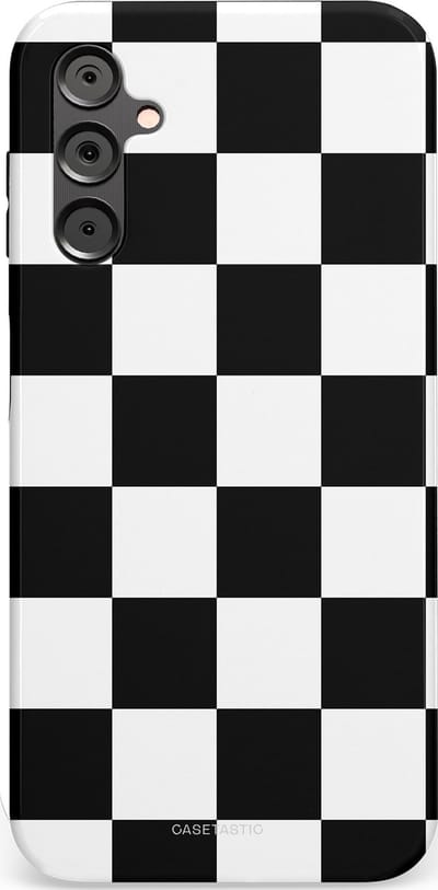 Casetastic Hoesje Geschikt voor Samsung A14 (5G/4G) - Stijlvolle Beschermende Duo-layer Case - Schaak