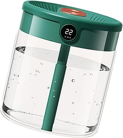 Dubbele Luchtbevochtiger - Vernevelaar Kamer - Comfortabel Binnenklimaat - Dubbele Nozzle - 2 Liter - Groen