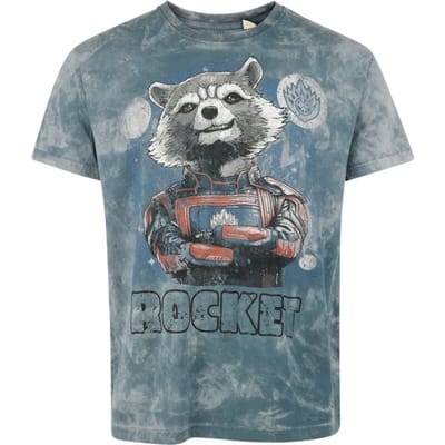 Guardians Of The Galaxy T-shirt - Rocket - M tot XL - voor Mannen - blauwgrijs