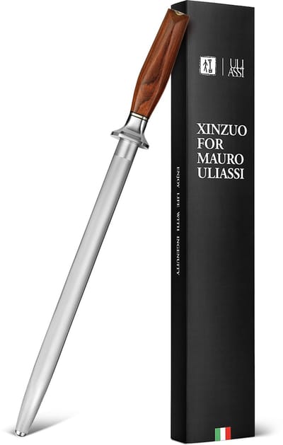 XinZuo x Uliassi – Slijpstaaf 23 cm met diamant voor messen van hard staal – Xing Series – Mauro Uliassi (3-sterren Michelin chef)