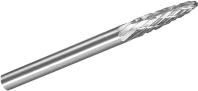 Rotonde Carbid Frees met 3mm Schacht, Dubbel Geslepen Conische Vorm voor Metaalbewerking en Graveren