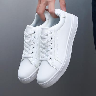 PU Leer Herenschoenen Sneakers Trend Casual Schoen Italiaans Ademend Vrije Tijd Heren Sneakers Antislip Schoenen Heren Gevulkaniseerde Schoenen 41