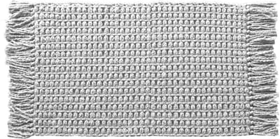 Heckettlane Badmat Madras - Badkamermat - Bidetmat - Antislip tapijt - 60x100 cm - Grijs