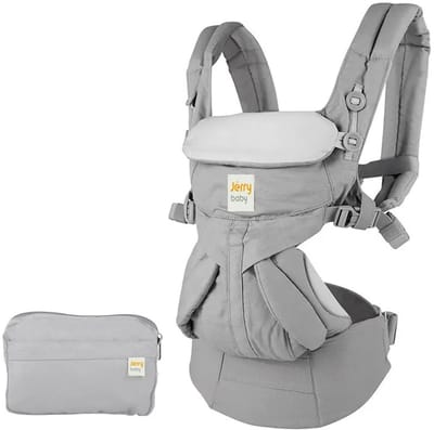 Allero Draagzak Baby - Draagzakken - Grijs - Kinderdrager - Peuter - 360 - Ergonomisch Ontwerp - Ademend Katoen - Verstelbaar