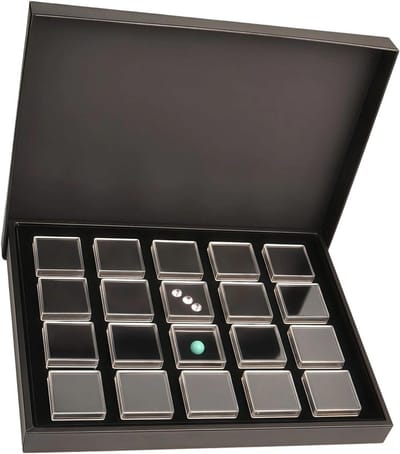 Acryl Dienblad Organisatoren - Opbergdozen Display - Sieraden Ordenen - 20 Compartimenten - 30x23cm - Zwart