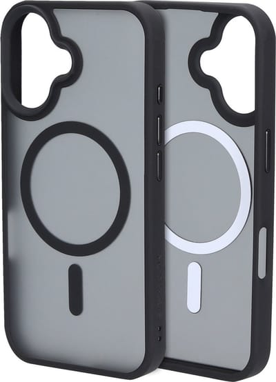 Mobiparts hoesje geschikt voor Apple iPhone 16 - Hardcover - MagSafe - Zwart