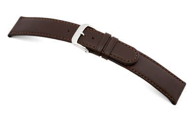 Lederband Louisville 14mm mokka glad