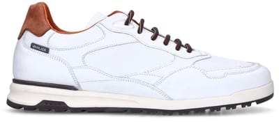 Van Lier - Heren - Witte leren sneakers - Maat 40