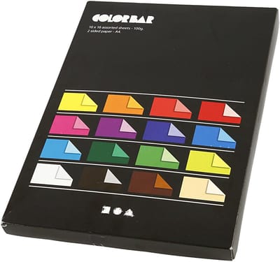 Color Bar, A4 21x30 cm, kleuren assorti, effen, 160 assorti vel