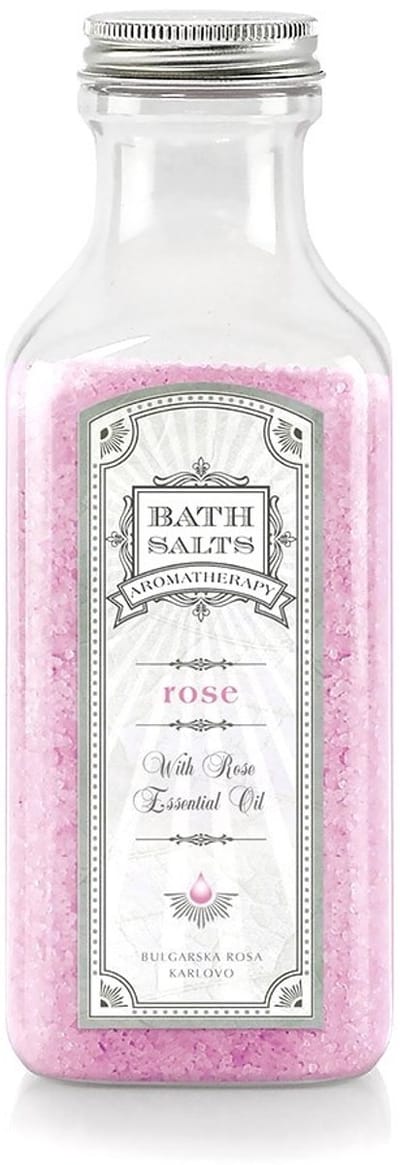 Rose Bath Salts Aromatherapy | 470 g | Ontspannende badzout met 100% natuurlijke Bulgaarse rozenolie