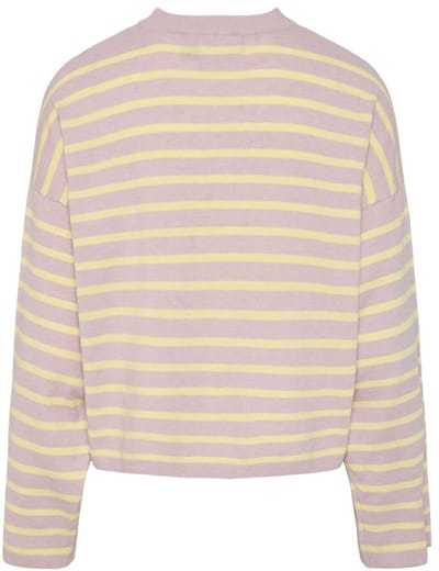 Pieces Pcmille Ls O-neck Knit Dawn Pink Pale Banana | Multicolour | Maat: XL