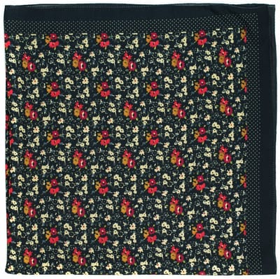 Meadow Dames Sjaal - Zwart met Bloemendessin
