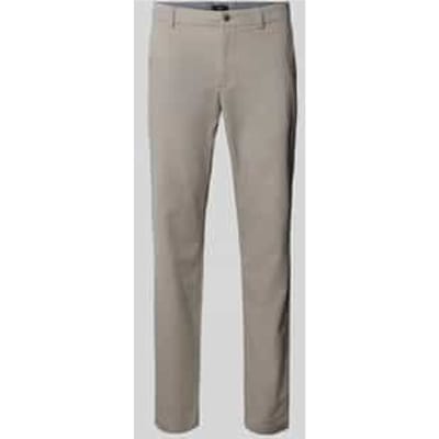 Slim fit stoffen broek met achterzakken model 'Brody'