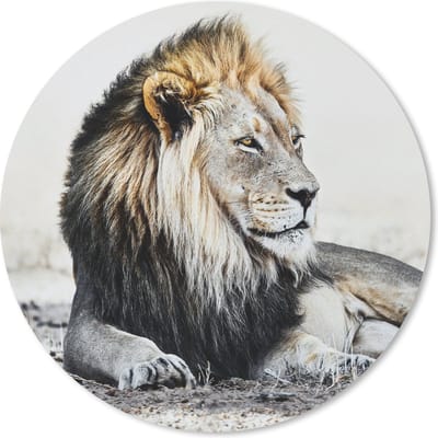 Muismat rond 20x20 cm - Mousepad Dieren - Portret - Kleur - Ronde muismatten