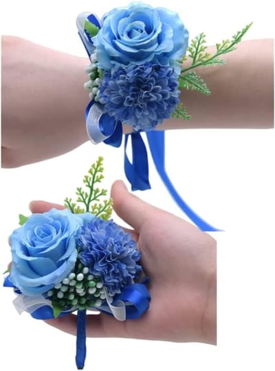 Handgemaakte Roze Bloem Zijde Pols Corsetten voor Bruid en Mannen - Perfect voor Prom en Bruidsmeisjes met Knopsluiting en Elegante Accessoires