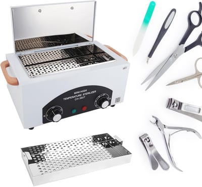 Heteluchtsterilisator voor nagelgereedschap - 300 W - Droge hitte sterilisatie met timer